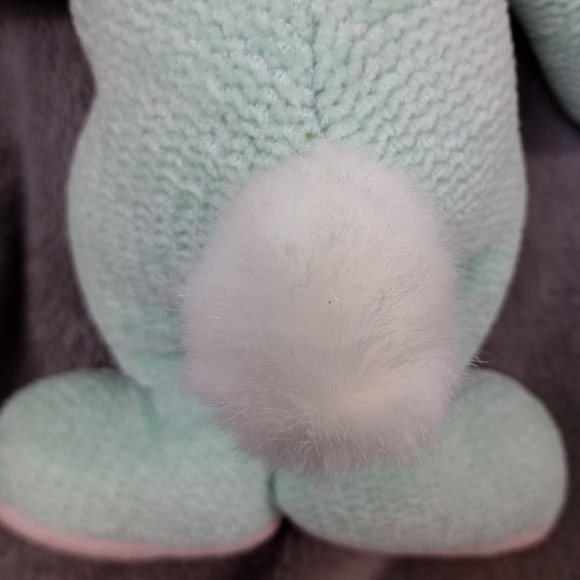 GUND Plush Bunny Rabbit Bunnikins 3626 Greenish Blue Stuffed Animal with Bow 14" - Picture 6 of 8